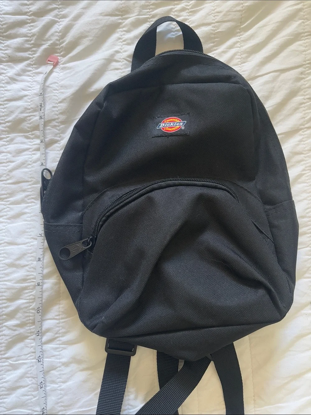 Dickies Black Compact Backpack with Front Pocket